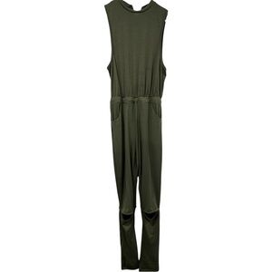 Sleeveless Olive Green Women's Jumpsuit Size Medium